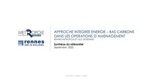 Présentation Synthèse Rérérentiel Energie Bas Carbone Rennes Metropole