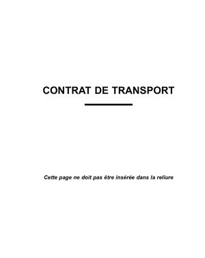 2021- 2 -Contrat De Transport (Civ ) [2021 05]