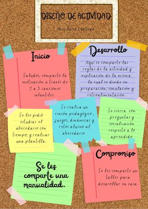 Diseño De Experiencias Rincón Pedagógico