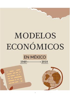 Modelos Económicos En México Esem (Proyecto)