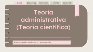 Teoria Administrativa (Teoria Cientifica) (1)