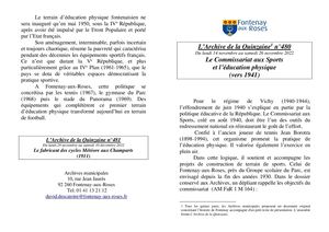 AMFAR A15 480 Le Commissariat aux sports et l'éducation physique vers 1941