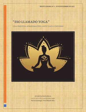 ¿Qué es el Yoga?