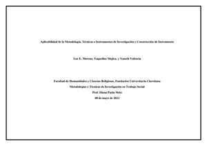 Diseño Metodologico