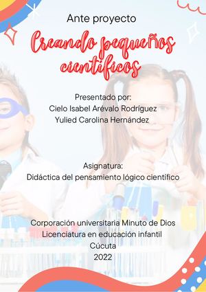 Portafolio Proyecto Para El Desarrollo Cientifico