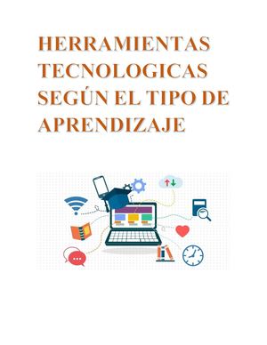 Actividad 4 Herramientas Tecnologicas Según El Tipo De Aprendizaje