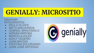 Herramienta Genially micrositios