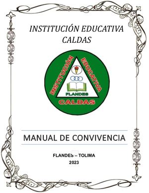 Manual De Convivencia Caldas 2023