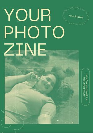 Light Green Pastel Yellow Duotone Photography Personal Interests Zine