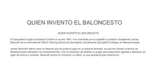 HISTORIA BALONCESTO (PRESENTACION)