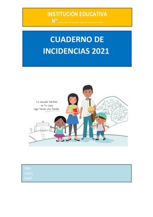 Cuaderno De Iuncidencias 2022