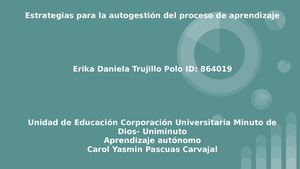 Estrategias Para La Autogestión Del Proceso De Aprendizaje
