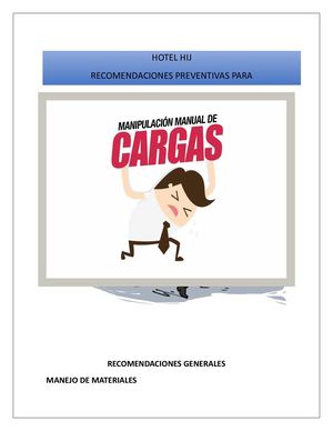 Cartilla Manipulacion De Cargas