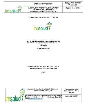 Protocolo Del ÁRea De Laboratorio Clínico De Imsalud Cucuta 2022 (2)