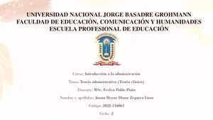 Teoría clásica de la administración