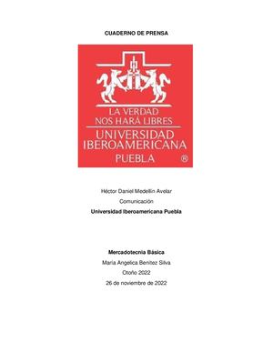 Cuaderno De Prensa Daniel Medellín