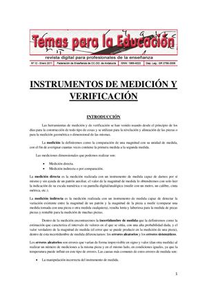 Instrumentos de medición