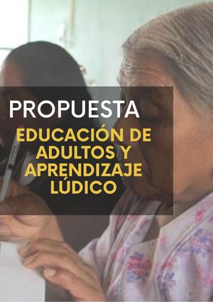 Educación De Adultos Y Aprendizaje Lúdico