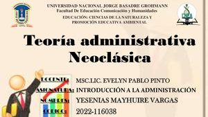 Teoría Administrativa Neoclásica