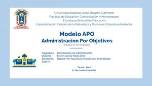 Apo-Administracion por objetivos