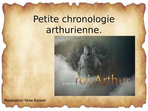 Chronologie Arthurienne