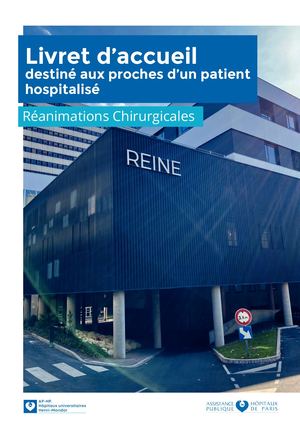 Livret Daccueil Rea Chir HMN