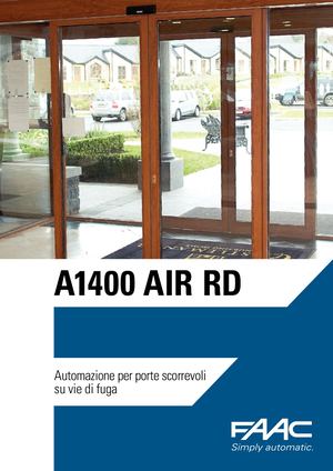 A1400 AIR RD Automazione per porte scorrevoli su vie di fuga
