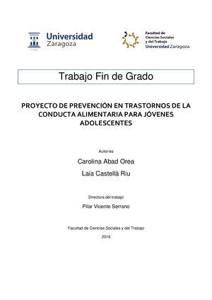 Proyecto Transtornos Alimentarios