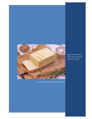 Proceso Productivo De La MANTEQUILLA