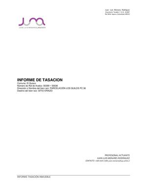 Tasaciones Zapallar - Laguna - Catapilco