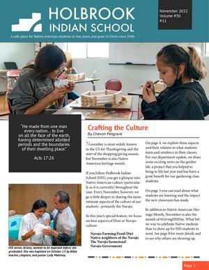 HIS November Newsletter 2022