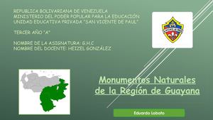 Monumentos Naturales de la Región de Guayana