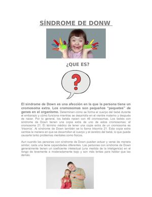 Síndrome De Donw