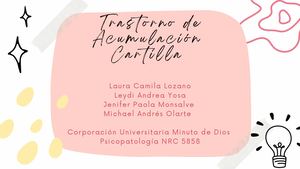 Trastorno De Acumulación