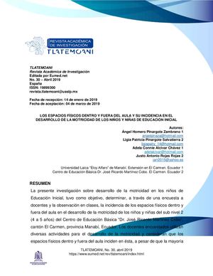 LOS ESPACIOS FÍSICOS DENTRO Y FUERA DEL AULA