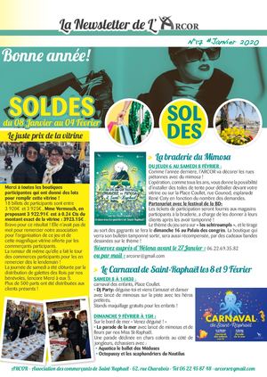 Newsletter Arcor Année 2020