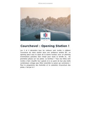 CP Opening Courchevel 2022-2023