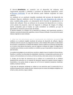 Artefactos Tecnología