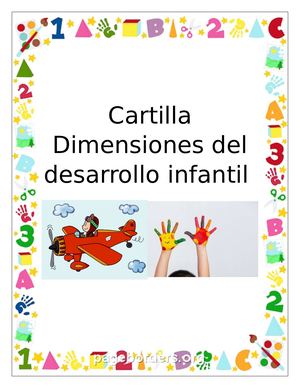 Cartilla Dimensiones del desarrollo