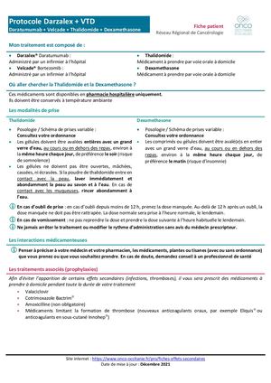 Protocole Dara_ VTD Fiche Patient