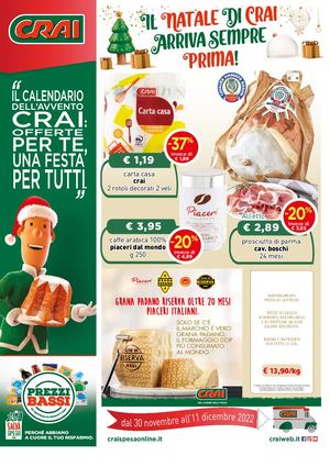 Volantino CRAI Padial Maxi dal 30 novembre all'11 dicembre