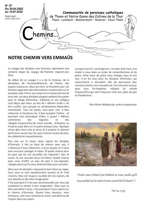 Chemins N27 Mai Juin 2022