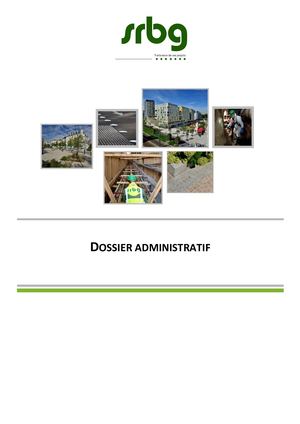 Srbg Dossier De Co Traitance