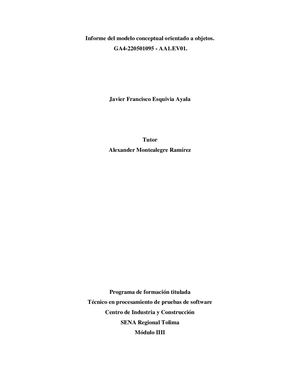 Evidencia Atributos, Metodos, Objetos