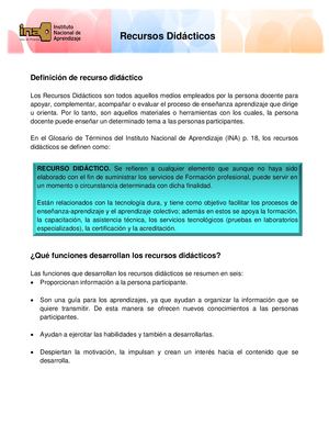 1 10 Los Recursos Didácticos