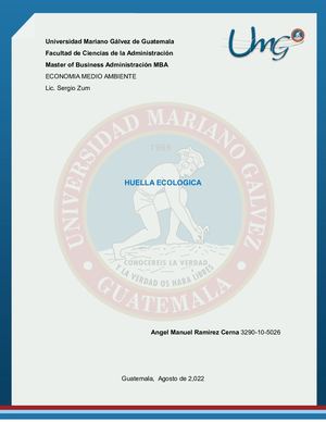 Huella Ecologica Economia Medio Ambiente