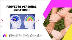 Informe Final Tutoría Iv Empatía Ana Carreño