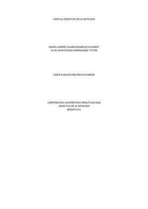 Cartilla Natacion Daniel Jair