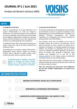 ABS -  Voisins Le Bretonneux - Journal N°1