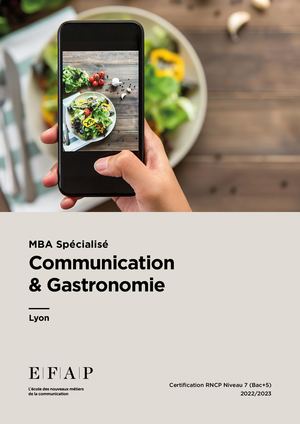 MBA Spécialisé Communication & Gastronomie